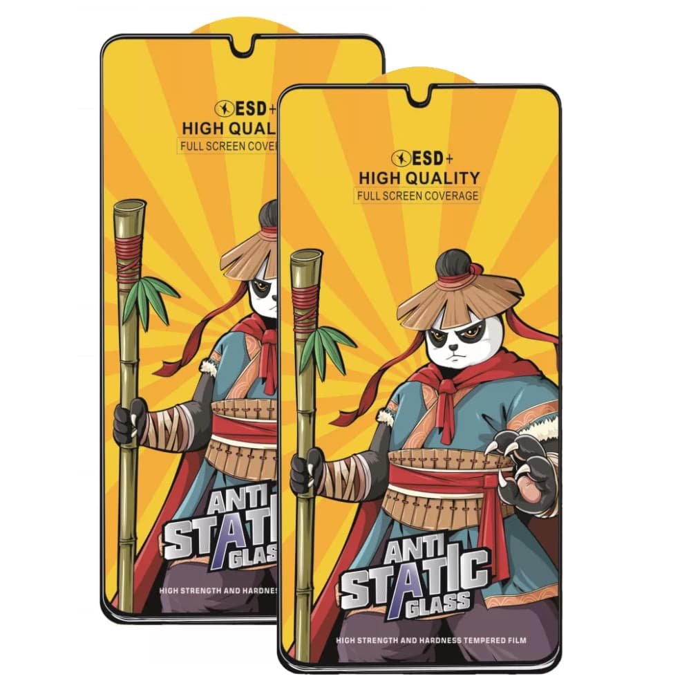 Set 2 bucati - folie sticla Samsung Galaxy A24 4G, Kungfu Panda, Antistatic Glass ESD +, margini negre 1