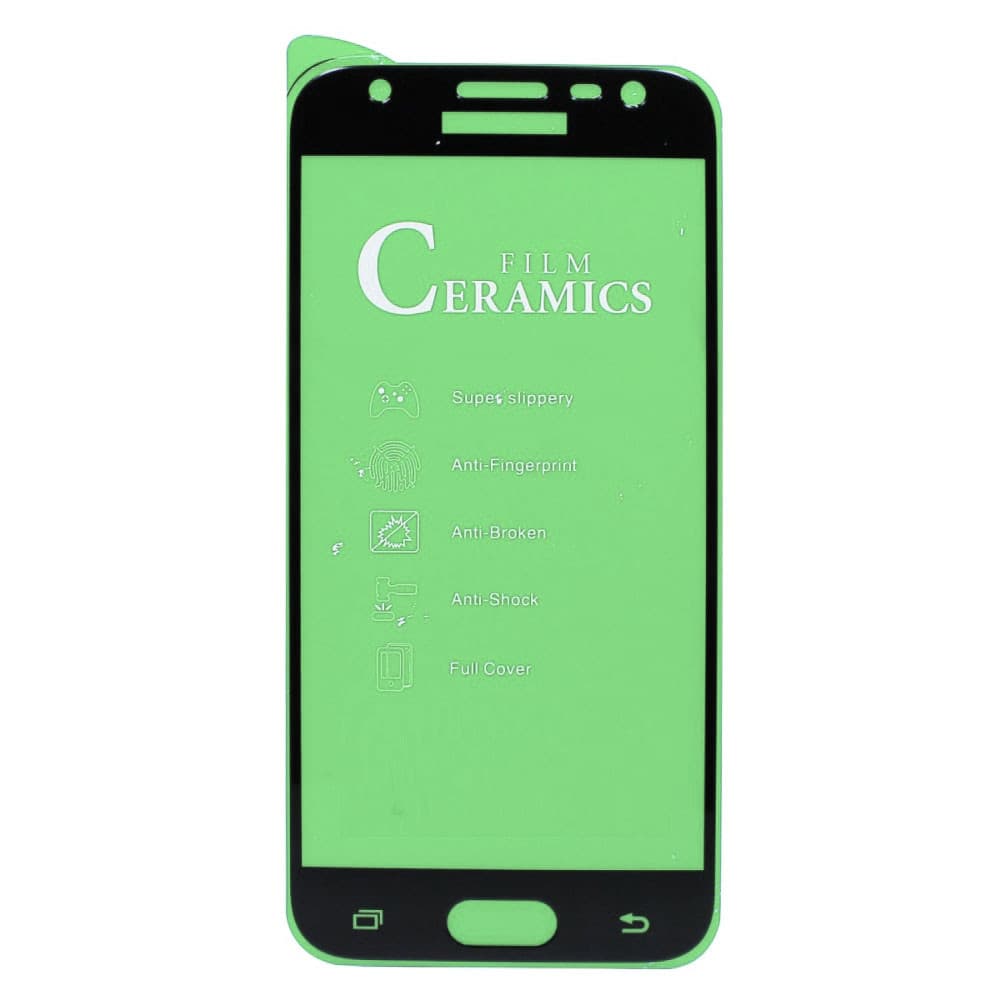 Folie de protectie Ceramic Film pentru Samsung Galaxy J3 2016, margini negre 1