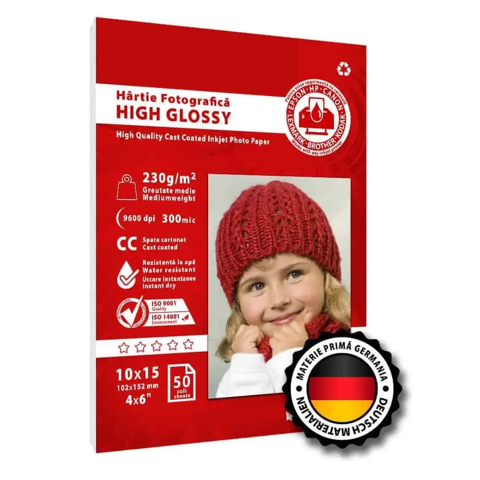 Hartie foto High Glossy, 250g/mp, cc, A5, 50 coli 1