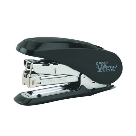 Capsator Kangaro Less Effort LE-35, 24/6 - 26/6, 30 coli, 52mm, capsare usoara, plastic, negru 1