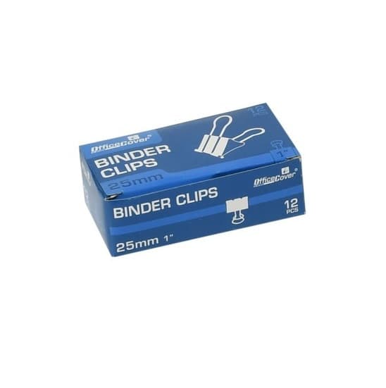 Clipsuri metalice Office Cover RM25, 25 mm, negre, cutie 12 buc 1
