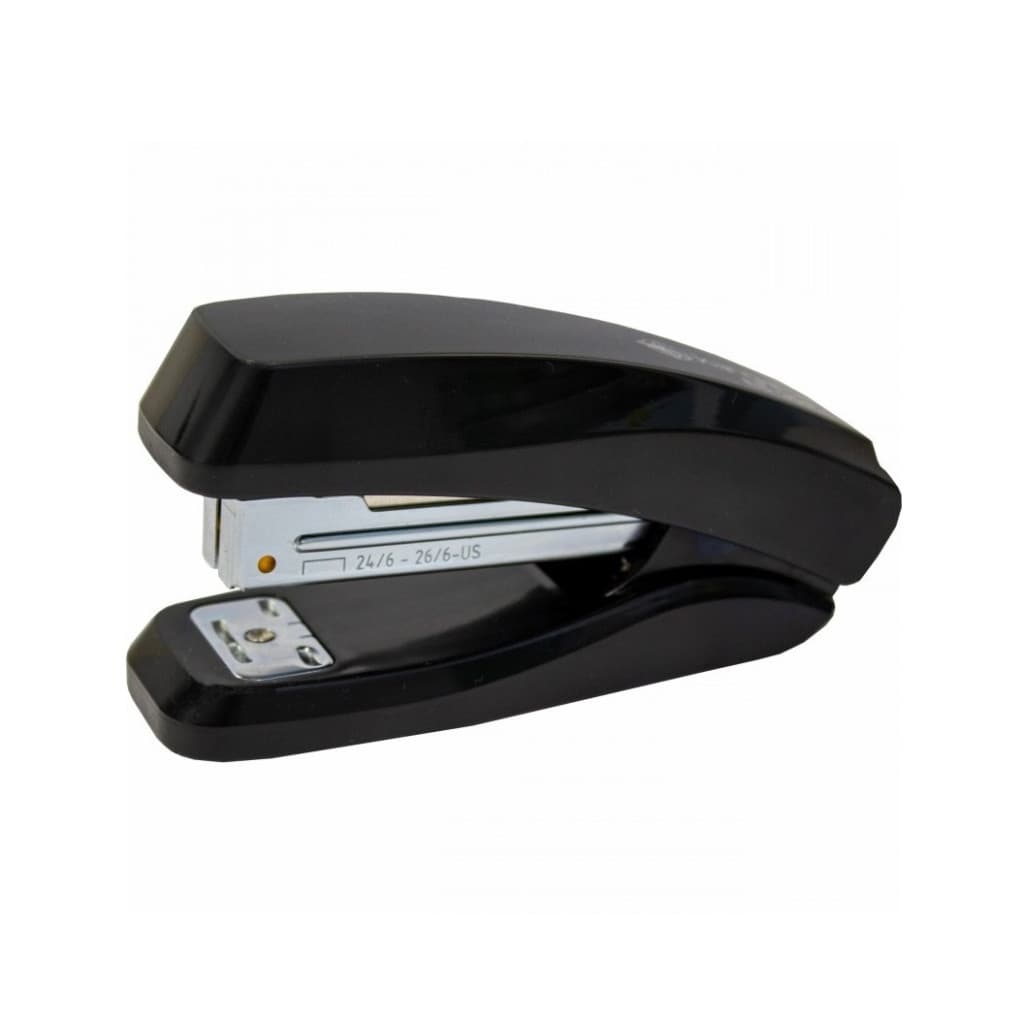 Capsator Kangaro Executive ES-35P, 24/6 - 26/6, 15 coli, 48mm, plastic, negru, blister 1