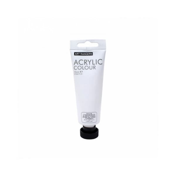 Culori acrilice Magi-Wap Art Rangers, 75ml, diverse culori, FEA75T, alb titanium 1