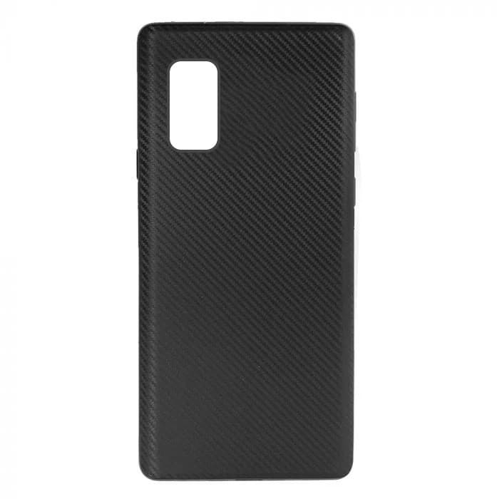 Husa de protectie Carbon Case pentru Samsung Galaxy S20 (S11e), TPU moale cu aspect carbon, negru 1