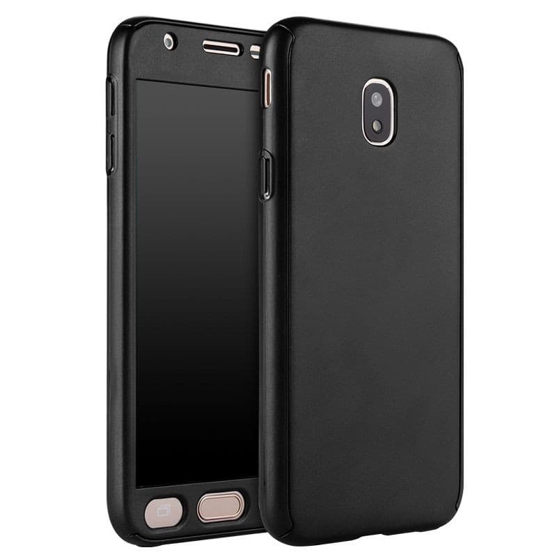 Husă Full Cover 360° pentru Samsung Galaxy J5 2017 (față + spate + sticlă), neagră 1