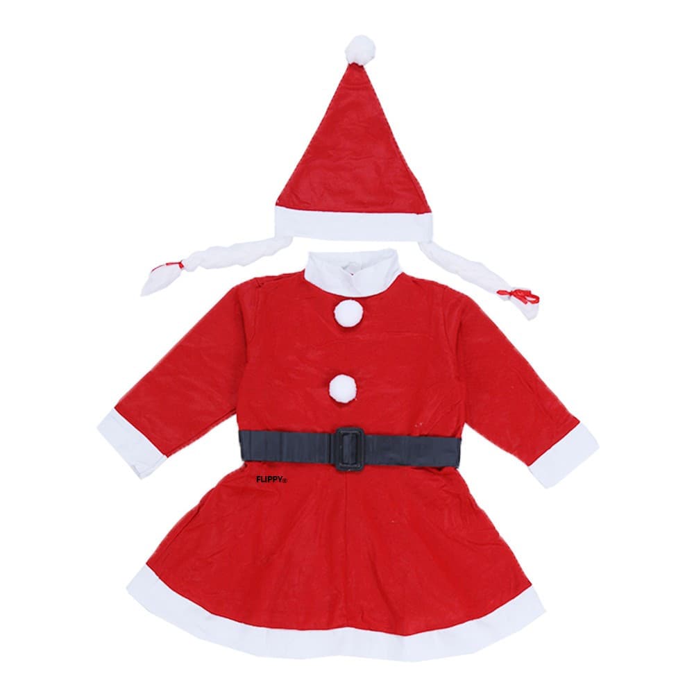 Costum Craciunita pentru fetite, 4 - 6 ani, 3 piese, polar 1