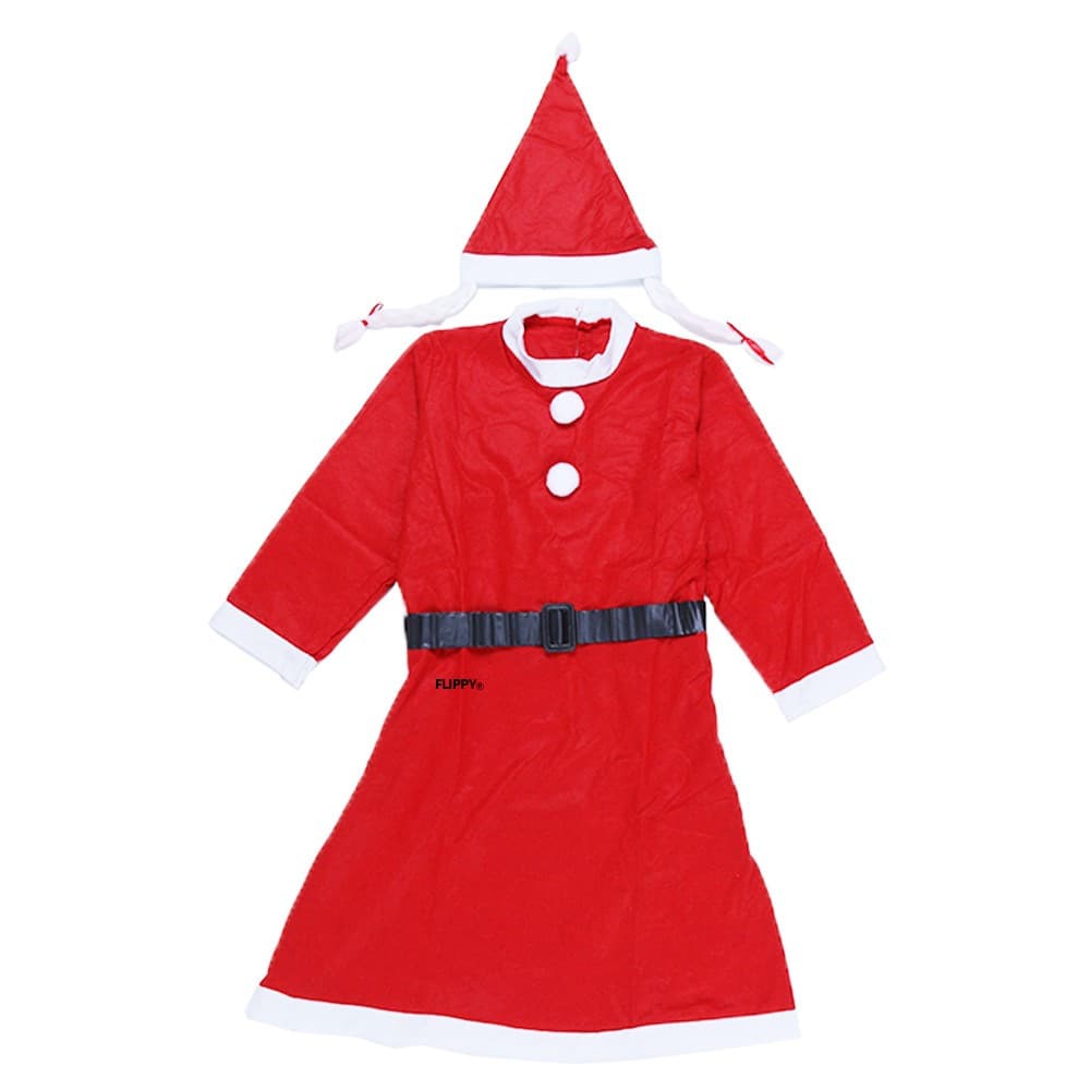 Costum Craciunita, femeie, adult, 3 piese, polar 1