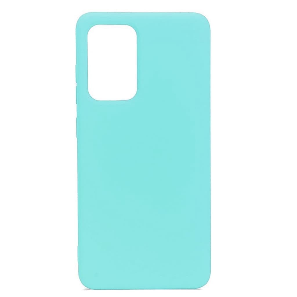 Husa Samsung Galaxy A52 4G/5G Matt TPU, silicon moale, turcoaz 1
