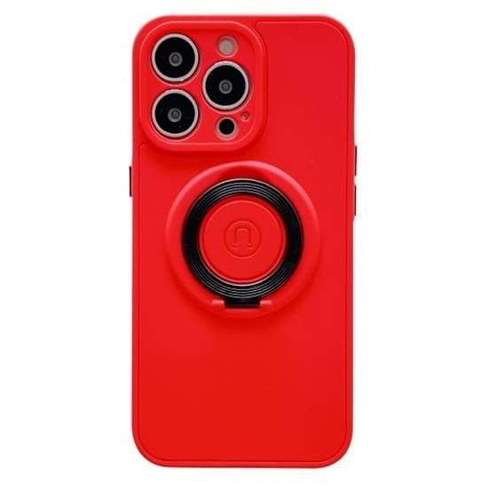 Husa protectie MagSafe TPU pentru Apple iPhone 13 Mini, protectie camere, rosie 1
