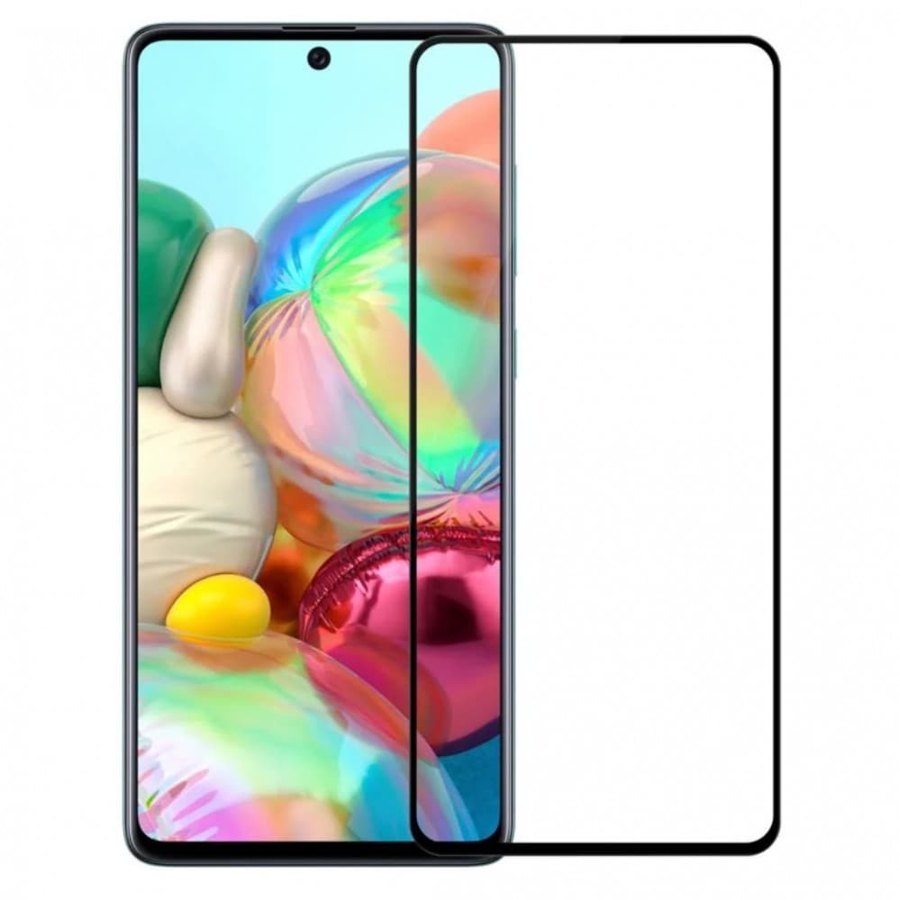 Folie sticla Samsung Galaxy A71, Full Glue Glass, margini negre 1