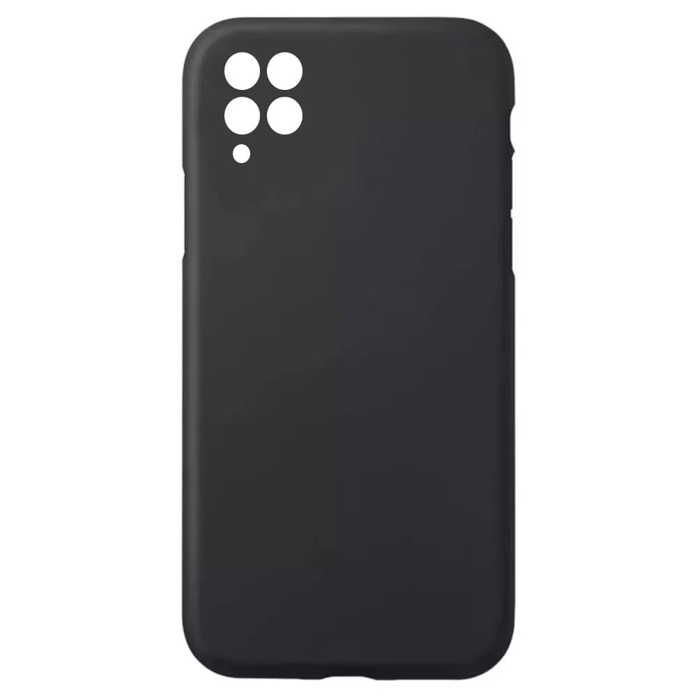 Husa Huawei P40 Lite Luxury Silicone, catifea in interior, protectie camere, negru 1