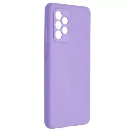 Husa Samsung Galaxy A53 5G, Luxury Silicone, catifea in interior, protectie camere, mov 1
