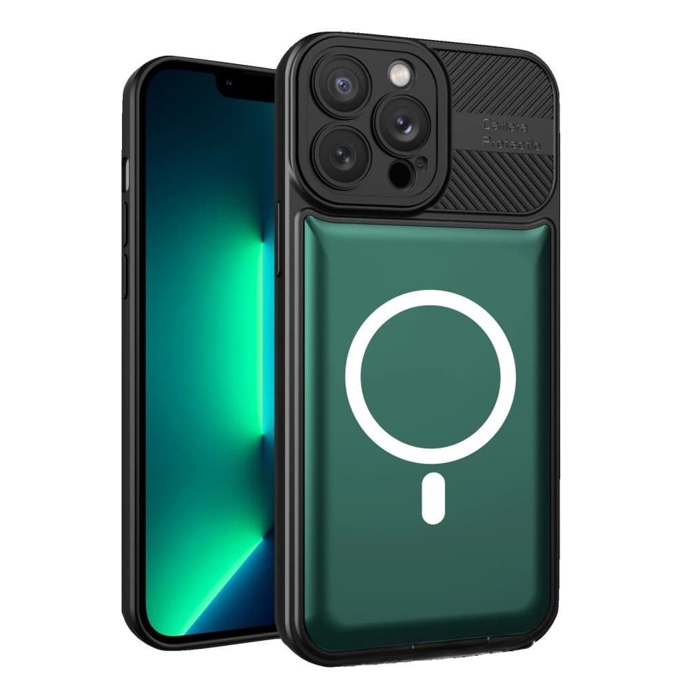 Husa Apple iPhone 12 Pro, Urban Series, prindere suport auto magnetic, antisoc, verde inchis 1