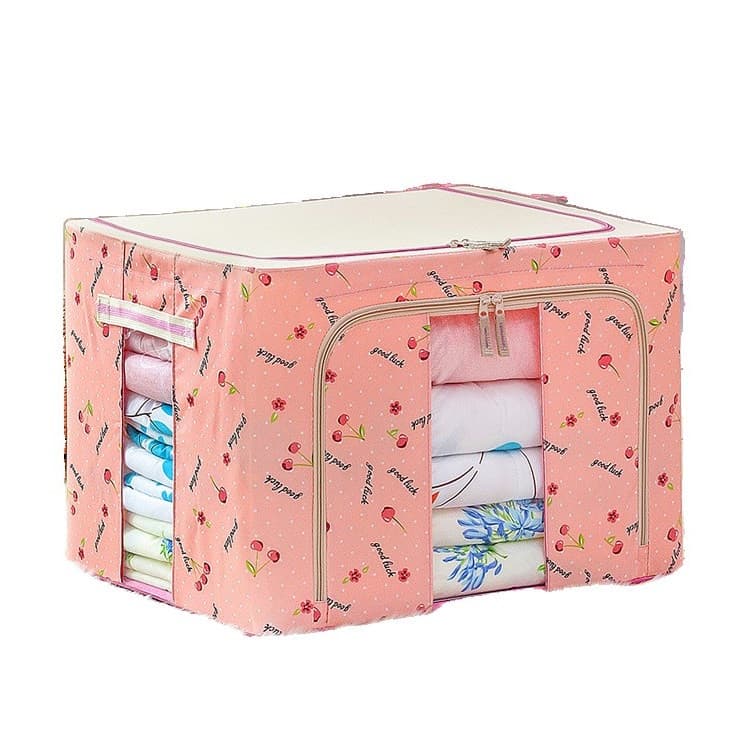 Cutie de depozitare pliabila cu fermoar, 24 litri, material textil, 40 X 30 X 20 cm, Good Luck 1