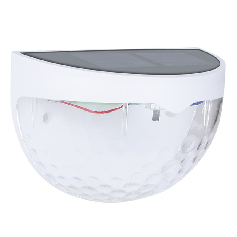 Set 2x Lampa solara de perete 6LED, carcasa alba, lumina alb cald 1