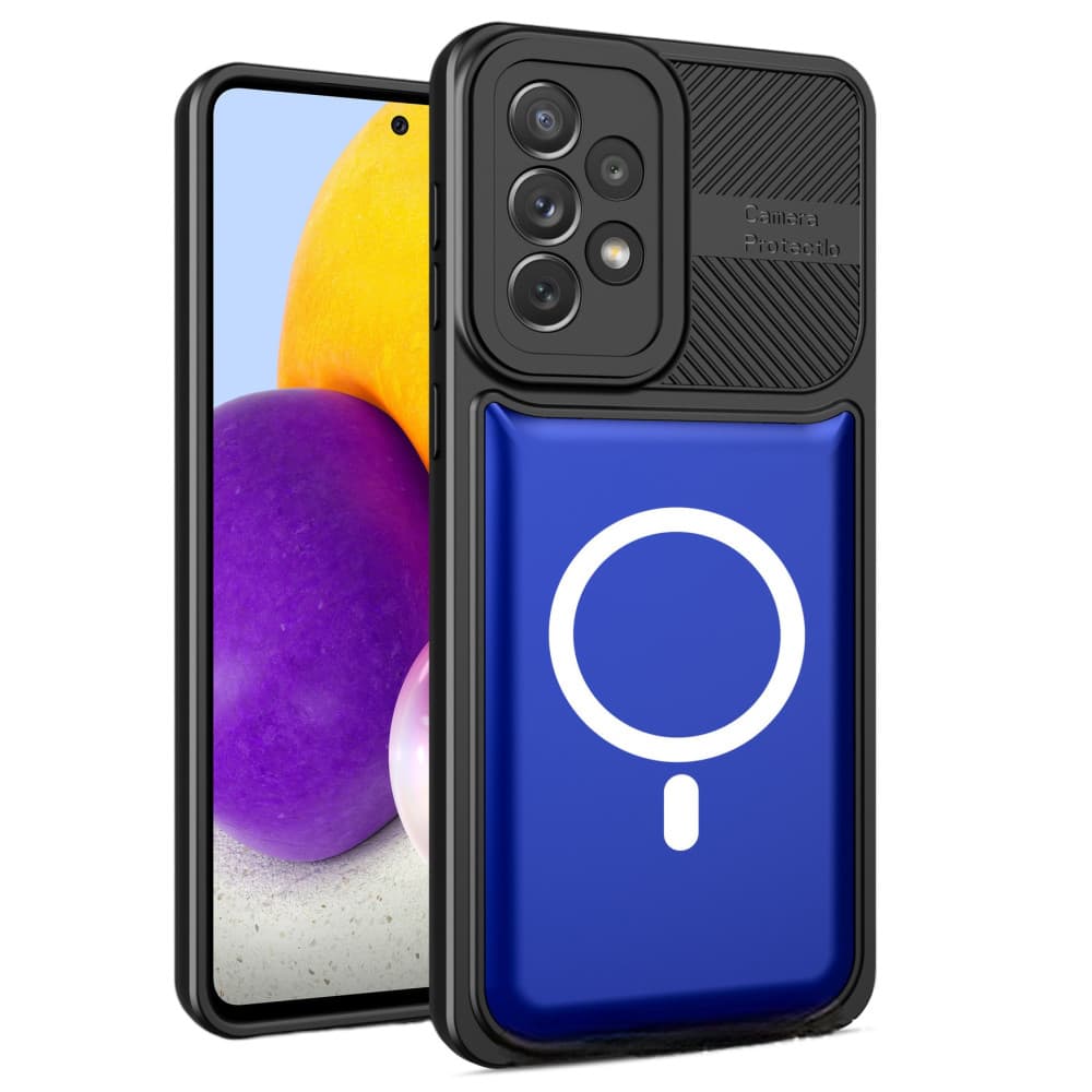 Husa Samsung Galaxy A13 4G, Urban Series, prindere suport auto magnetic, antisoc, negru/albastru 1