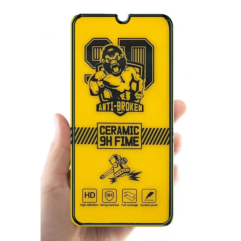 Folie protectie Oppo A57s, Ceramic 9H Film, margini negre 1