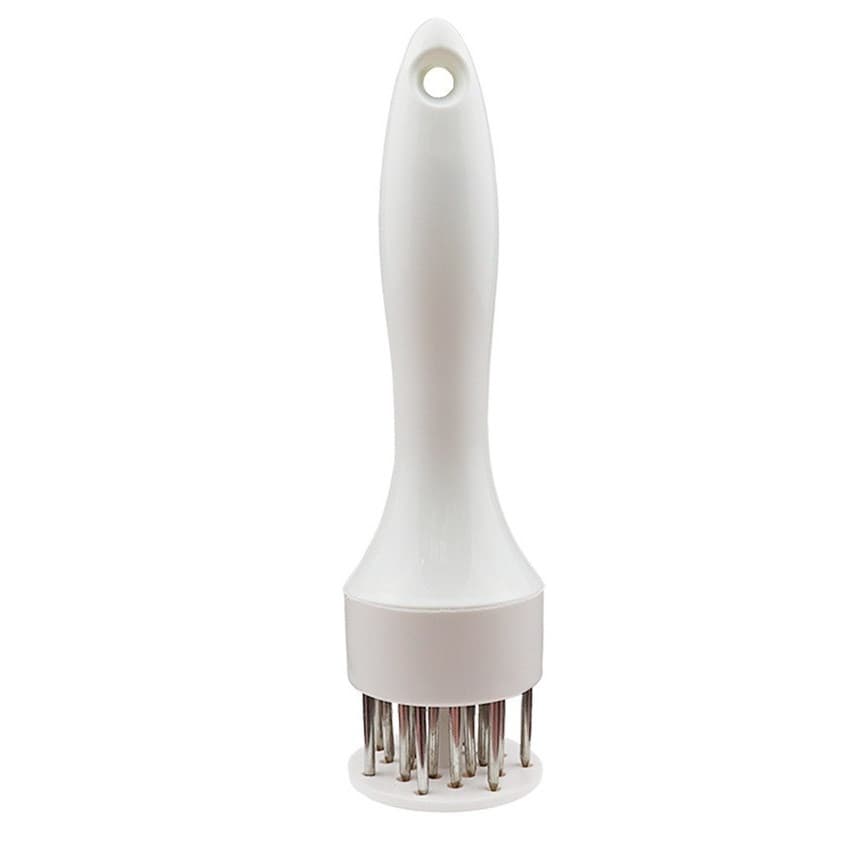 Ustensila pentru fragezit carnea, 21 de tije ascutite din inox 304, 20 cm, alb 1