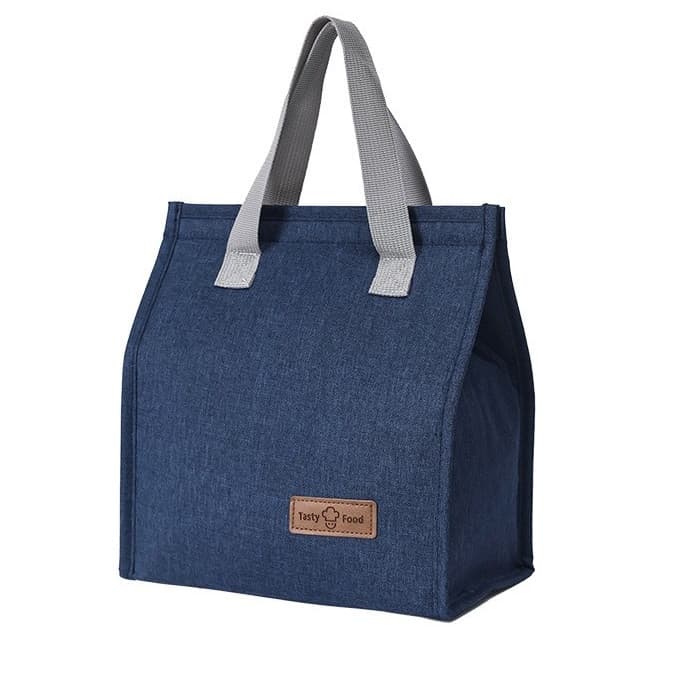 Geanta termoizolanta tip bento bag, camping cooler bag,  22.5 x 13 cm, 3.3 L, albastra 1