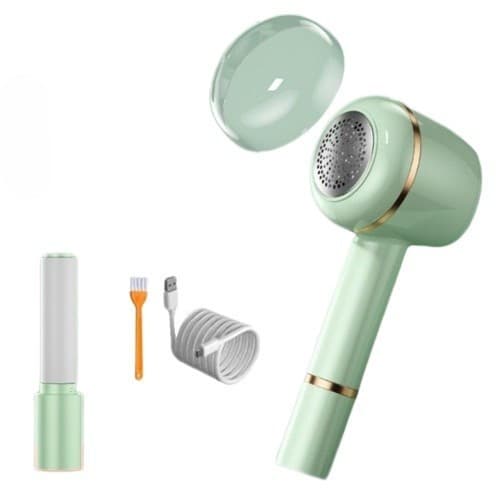 Aparat curatat scame, par si praf, acumulator, incarcare USB, lame din otel inoxidabil, verde 1