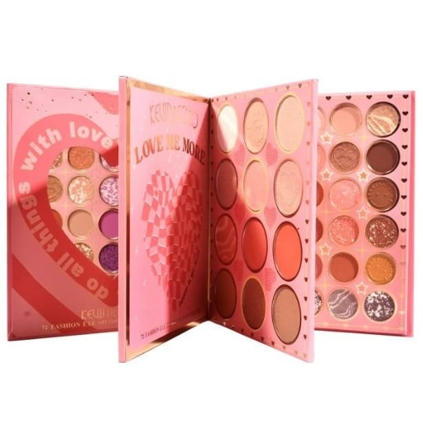 Paleta de Farduri Kevin&Coco, 72 culori, Stil Carte, 3 Straturi, Pudra Compacta, Clasic, Fara Sulfati, 14 x 14 cm, 90 g, multicolor 1