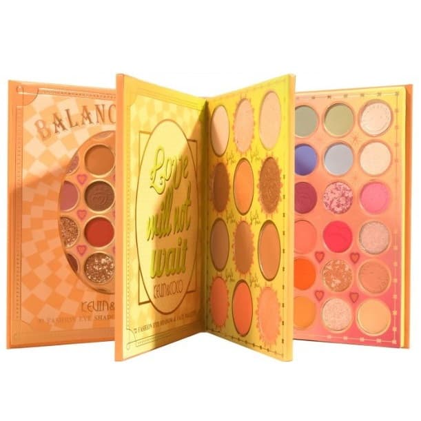 Paleta de Farduri Kevin&Coco, 72 culori, Stil Carte, 3 Straturi, Pudra Compacta, Clasic, Fara Sulfati, 14 x 14 cm, 80 g, multicolor 1
