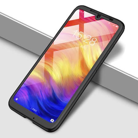 Husă Full Cover 360° pentru Huawei Y9 2019 (față + spate + sticlă), negru 1