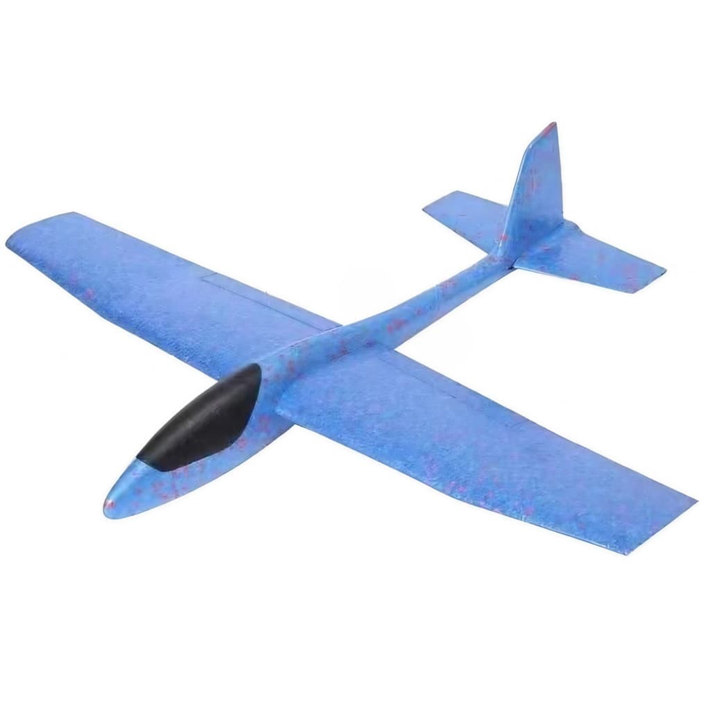 Avion planor din polistiren, dimensiune XXL (84 cm), albastru 1