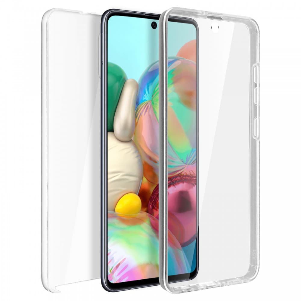 Husa Full TPU 360° pentru Samsung Galaxy A71 (fata + spate), transparenta 1