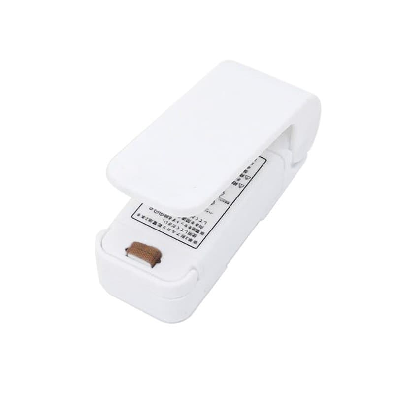 Mini aparat de sigilat pungi, etansare prin caldura, spate magnetic, alb 1