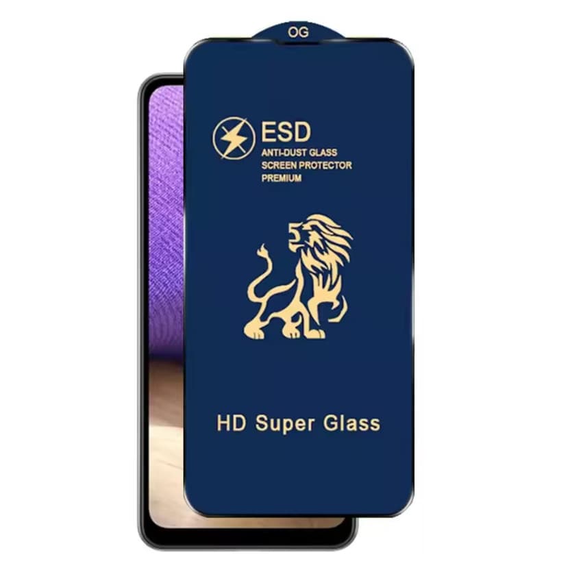 Folie Samsung Galaxy A15, ESD Super HD Glass, Anti-static, margini negre 1