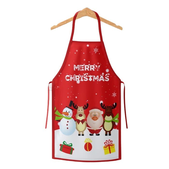 Sort de bucatarie decorativ, tema Craciun, 50 x 70 cm, model Merry Christmas 1