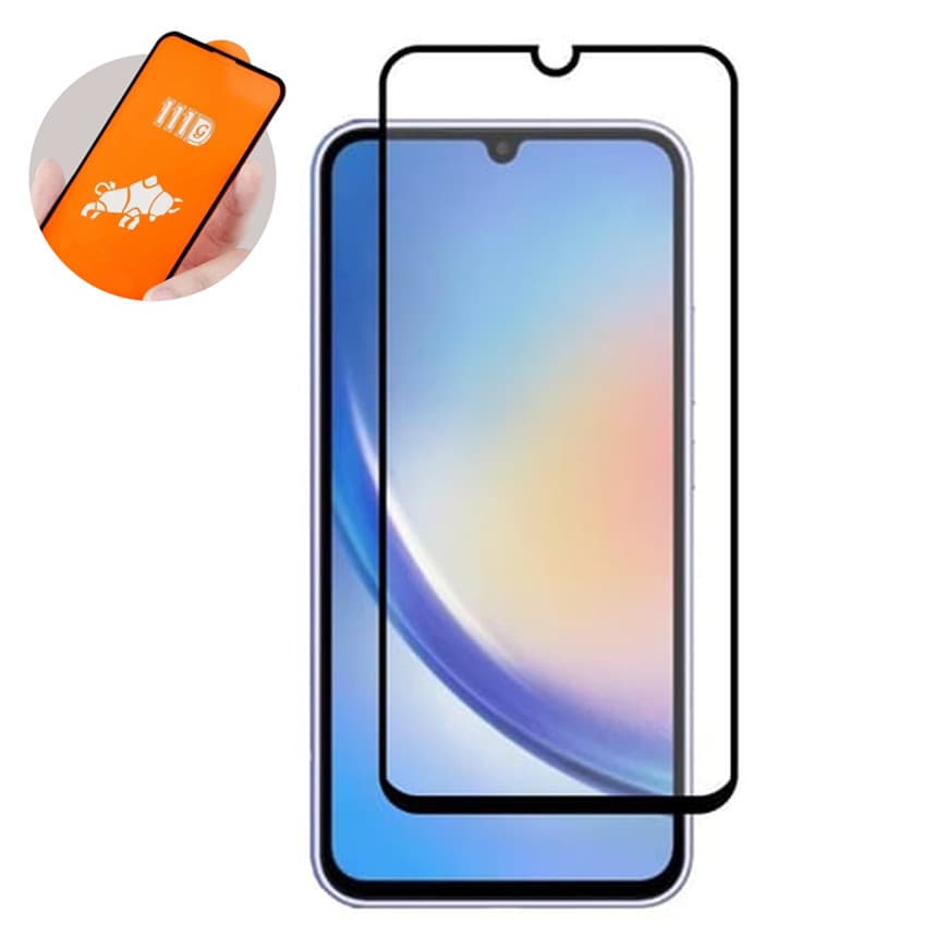 Folie de sticla Samsung Galaxy A25 5G, Full Glue 111D, margini negre 1