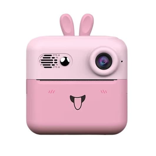 Aparat foto, camera video Full HD pentru copii IDK-A23, imprimanta termica incorporata, roz 1