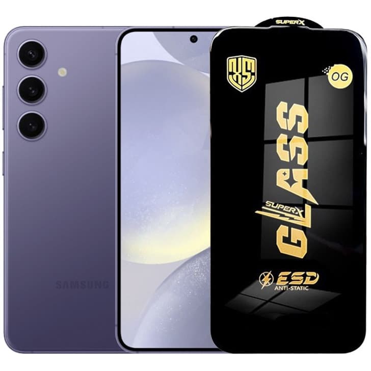 Folie sticla Samsung Galaxy S24, OG Antistatic Glass ESD, margini negre 1