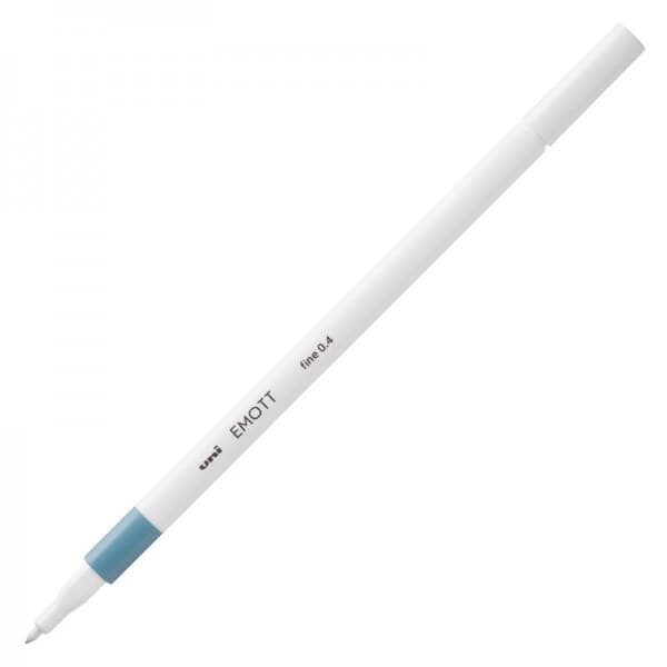 Fineliner UNI EMOTT PEM-SY, 0.4mm albastru 1