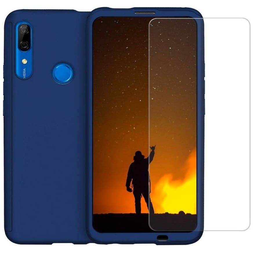 Husă Full Cover 360° pentru Huawei Y5P (față + spate + sticlă), albastra 1