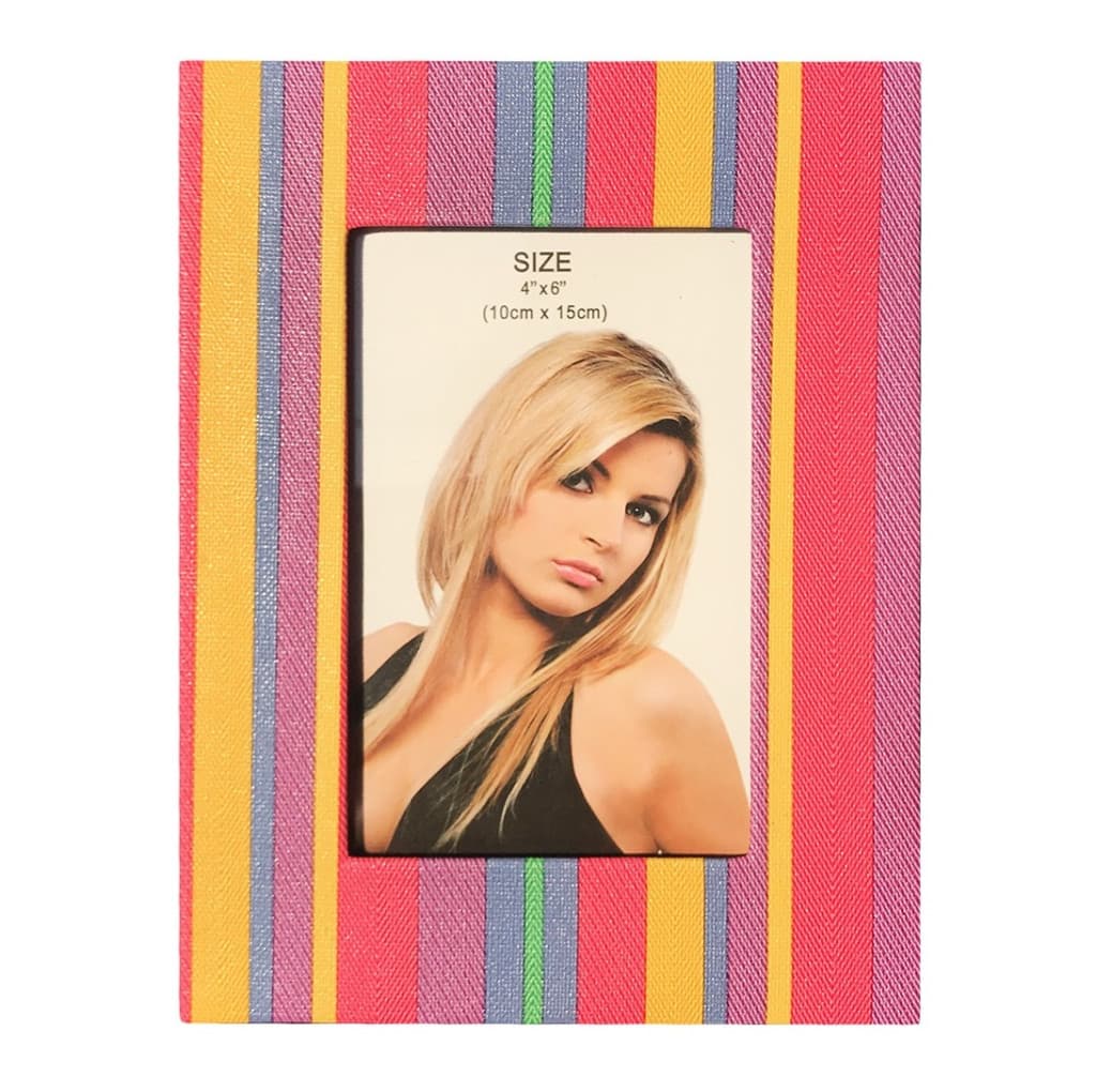 Rama foto decorativa cu fotografia ta, piele eco, Rainbow 1, 10 x 15 cm 1