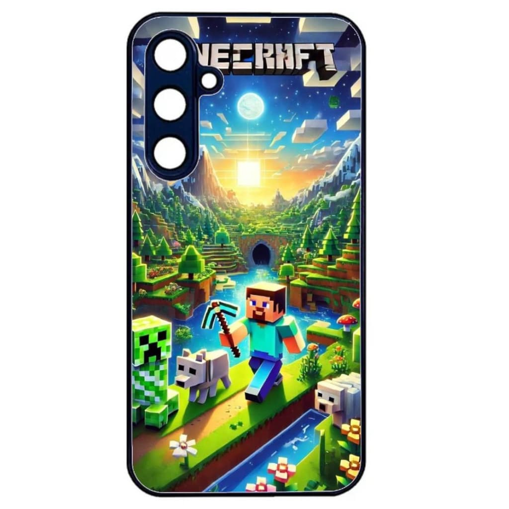 Husa Samsung Galaxy A15, Colorful Aluminium TPU, design Minecraft 1 1
