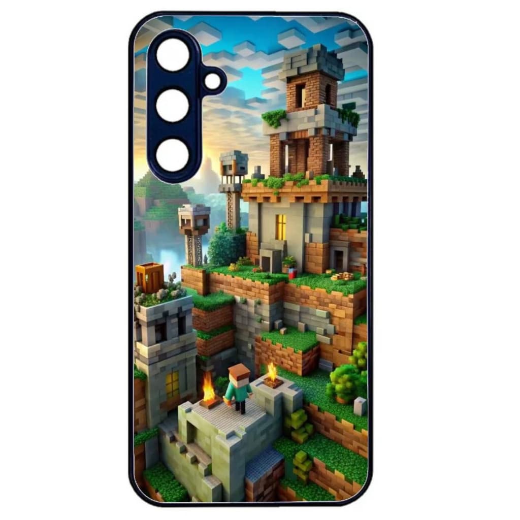 Husa Samsung Galaxy A15, Colorful Aluminium TPU, design Minecraft 2 1