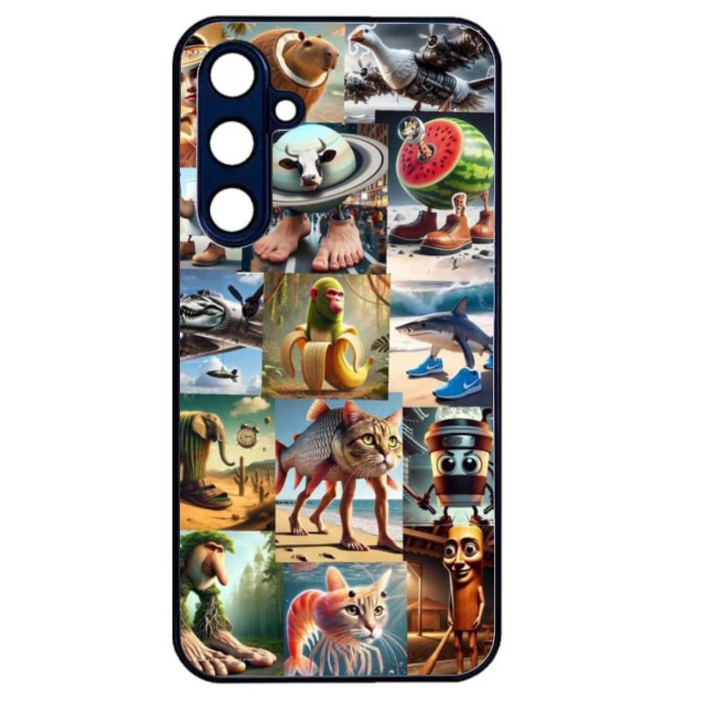 Husa Samsung Galaxy S21 FE, Colorful Aluminium TPU, design Brainrot Colaj 1