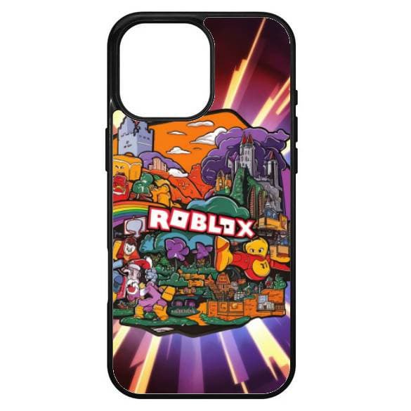 Husa protectie Apple iPhone 14 Pro, Colorful Aluminium TPU, design Roblox 2 1