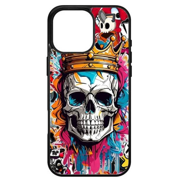Husa protectie Apple iPhone 13 Pro Max, Colorful Aluminium TPU, design Skull 1 1