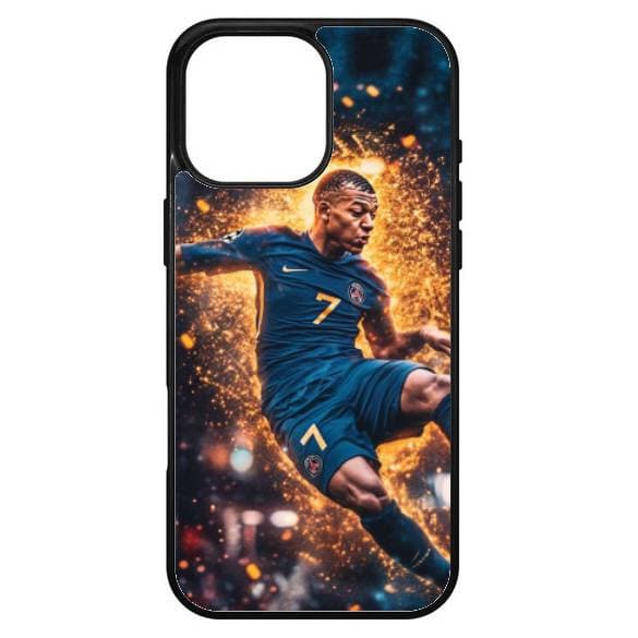 Husa protectie Apple iPhone 15 Pro, Colorful Aluminium TPU, design Mbappe 1 1