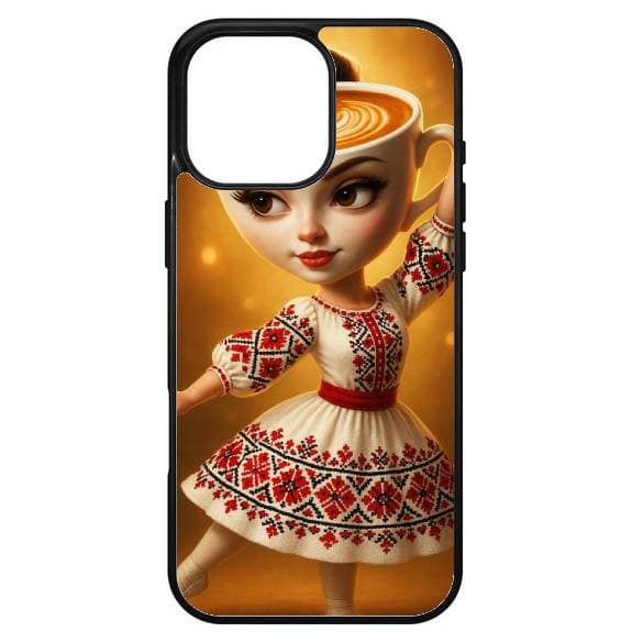 Husa protectie Apple iPhone 14, Colorful Aluminium TPU, design Balerina Capucina 2 1