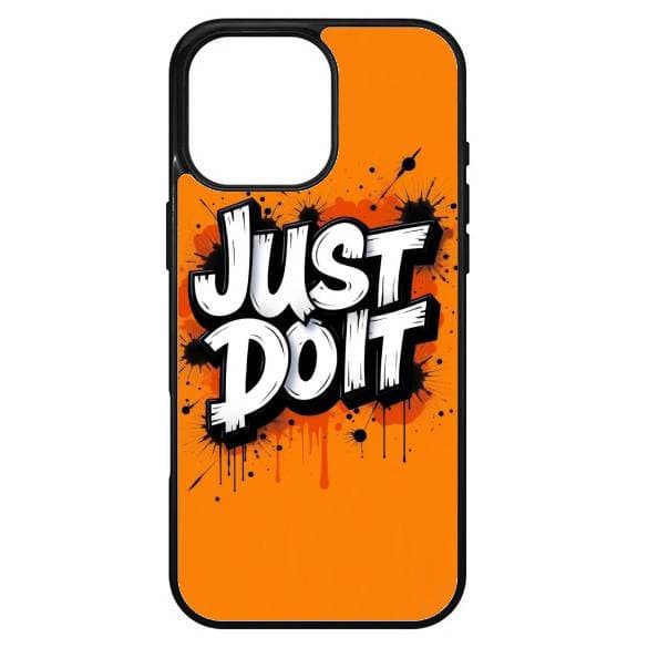 Husa protectie Apple iPhone 15 Pro Max, Colorful Aluminium TPU, mesaj Just Do it 1