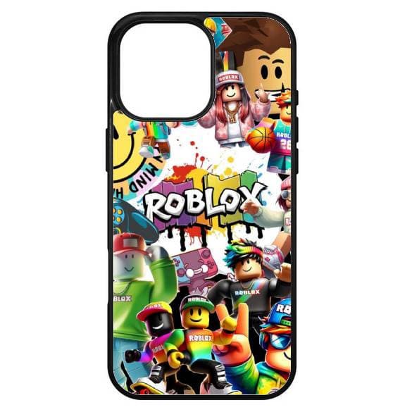 Husa protectie Apple iPhone 16 Pro Max, Colorful Aluminium TPU, design Roblox 1 1