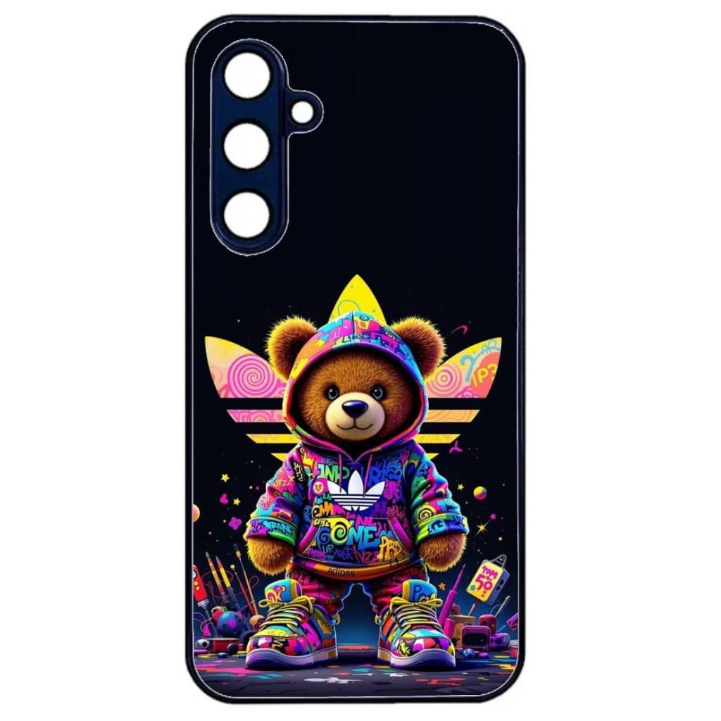 Husa Samsung Galaxy A13 4G, Colorful Aluminium TPU, design Bear 1