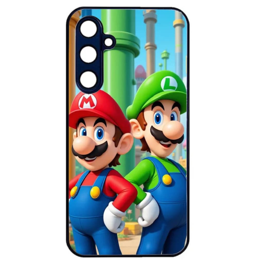 Husa Samsung Galaxy A51, Colorful Aluminium TPU, design Mario si Luigi 1