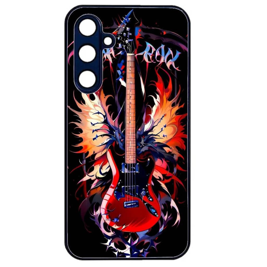 Husa Samsung Galaxy A34, Colorful Aluminium TPU, design Rock Guitar 1